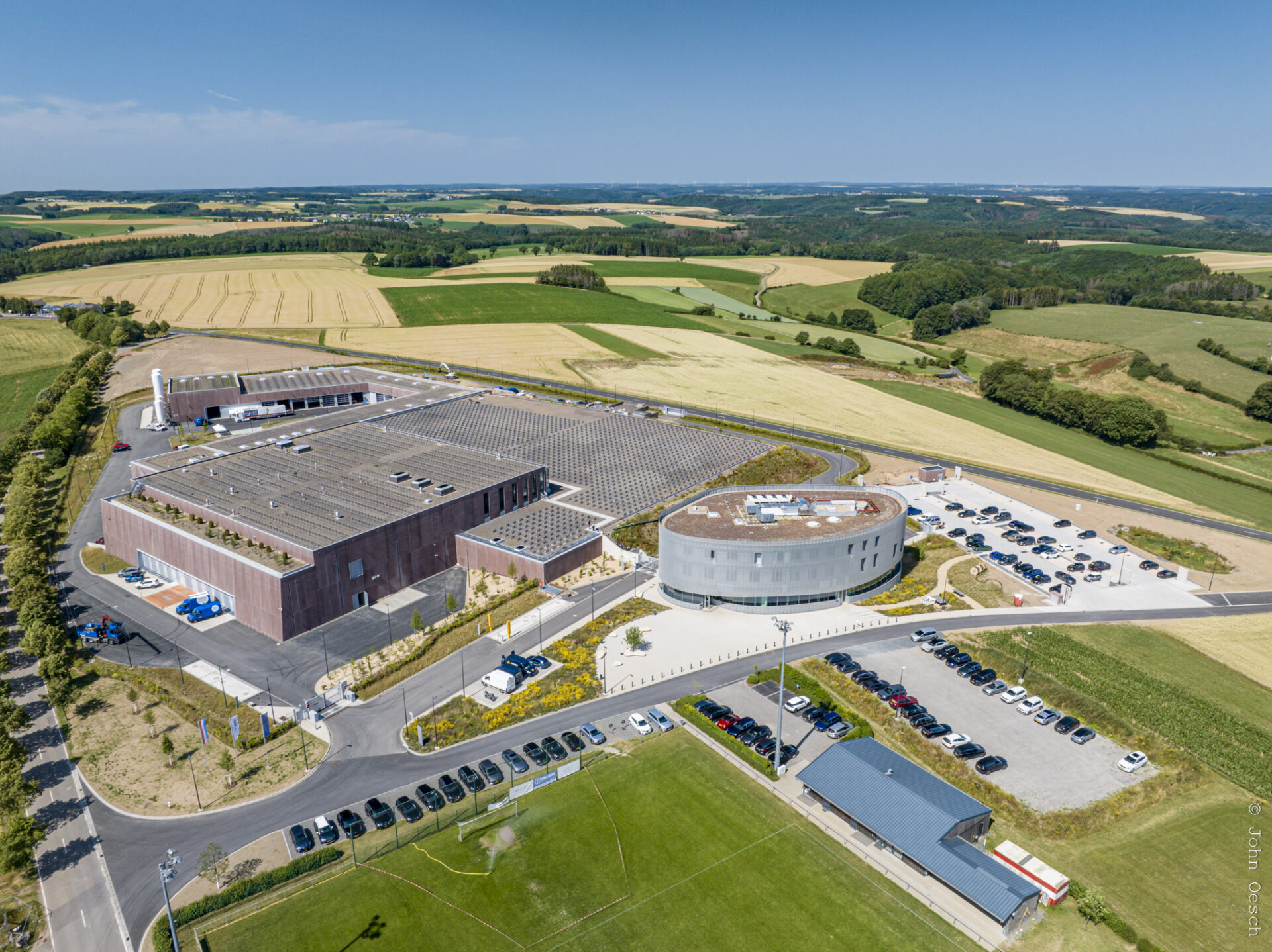 Station de traitement d’eau potable SEBES, Eschdorf, Luxembourg